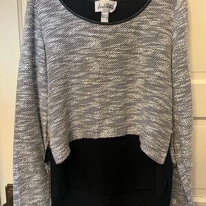 Joseph Ribkoff Black and Gray Tunic Top